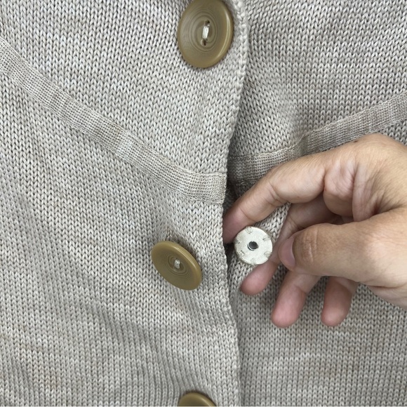 Coldwater Creek Sweater Poncho Oatmeal OS - Picture 3 of 4